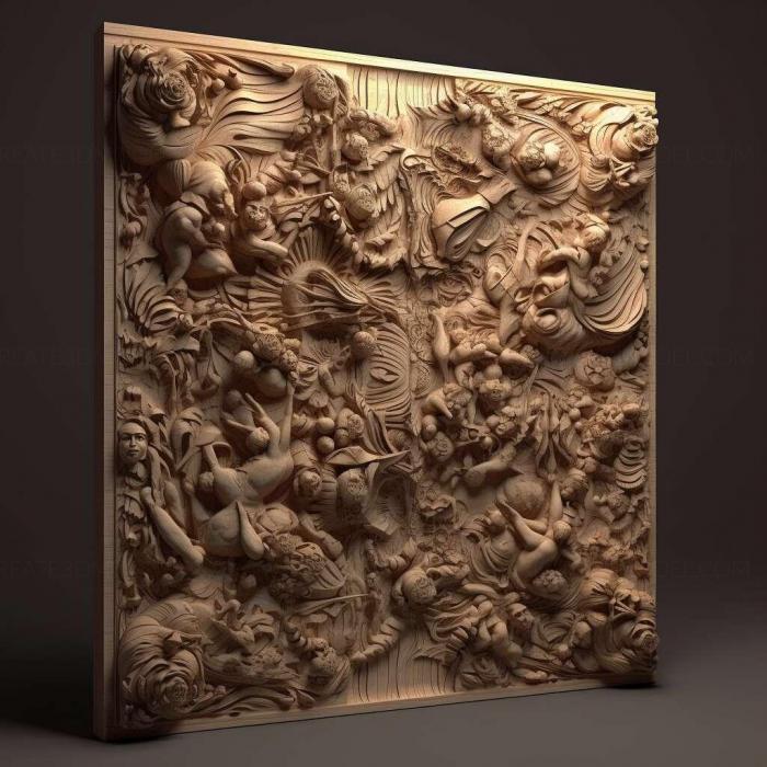 نموذج ثلاثي الأبعاد لآلة CNC 3D Art 